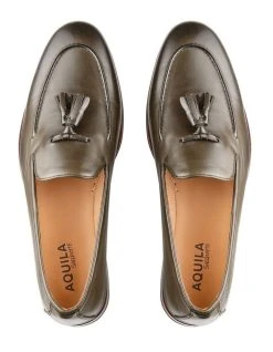 Aquila Alberto Leather Loafers In Forest 7 Aquila Alberto Leather Loafers In Forest -CONVERSE shop 991655200 3 720x928