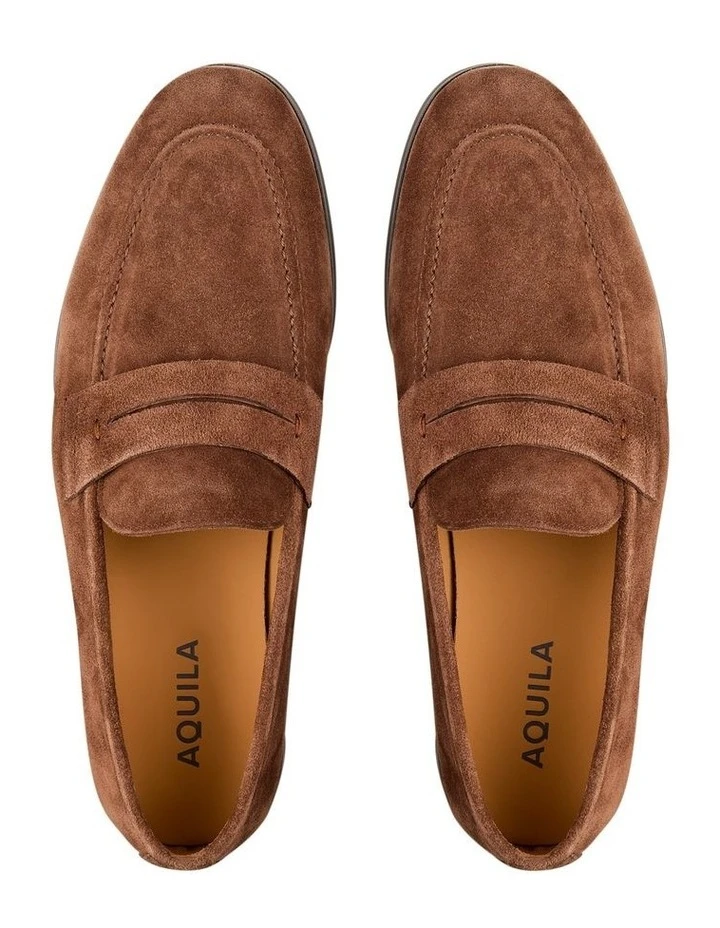 Aquila Garcia Suede Loafers In Brown 5 Aquila Garcia Suede Loafers In Brown - Image 3