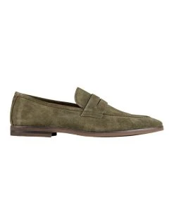 Aquila Garcia Suede Loafers In Green